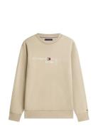 Tommy Logo Sweatshirt Beige Tommy Hilfiger