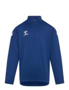 Hmlcore Xk Half Zip Poly Sweat Kids Blue Hummel