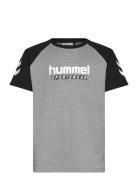 Hmljr Logo T-Shirt S/S Grey Hummel
