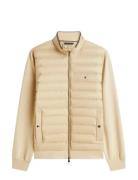 Mix Media Ess Rwb Stand Collar Beige Tommy Hilfiger