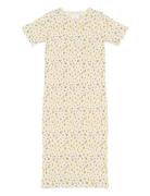 Tnsummer S_S Long Rib Dress Cream The New