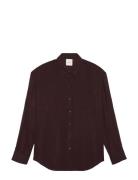 Roll Sleeve Utility Pocket Blous Brown Calvin Klein