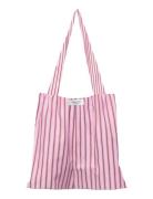 Rbulla Stripe Tote Bag Pink Rosemunde