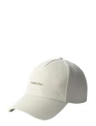 Coton Twill Standard Logo Hw Cap Cream Calvin Klein