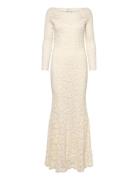 Rwdelicia Off-Shoulder Ls Long Brid Cream Rosemunde