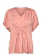 Srjedda Ss Blouse Pink Soft Rebels