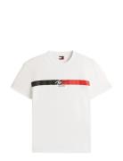 Tjm Reg Signature Stripe T Ext White Tommy Jeans