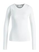 Jxfreya Str Ls Rib Tee Jrs Noos White JJXX
