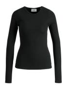 Jxfreya Str Ls Rib Tee Jrs Noos Black JJXX