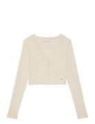 Ls Woven Label 2X2 Baby Rib Card Cream Calvin Klein Jeans