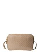 Emblem Aop Elongated Camera Bag Beige Calvin Klein