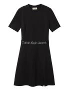 Tape Milano Ss Dress Black Calvin Klein Jeans