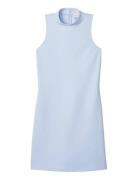 Sl Interlock Mock Nk Mini Dress Blue Calvin Klein Jeans