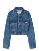 Denim Cropped Trucker Blue Carol Blue Calvin Klein Jeans