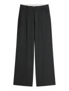 Wool Blend Check Hw Wideleg Pant Grey Tommy Hilfiger