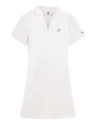 Th Script Open-Nk Polo Drs White Tommy Hilfiger