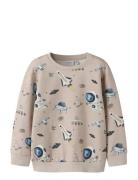 Nmmdace Ls Nreg Sweat Unb Box Beige Name It