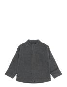 Cotton Fleece Baby Jacket Grey Mikk-line