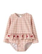 Nbffinley Ls Swimsuit Lil Pink Lil'Atelier