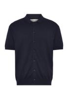 Cfbells Ss Cardigan Knit Navy Casual Friday