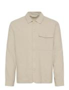 Cfbro 0262 Linen Mix Overshirt Beige Casual Friday