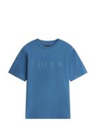 Mix Media Graphic Tee Blue Tommy Hilfiger