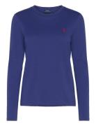 Long-Sleeve Jersey Crewneck Tee Blue Polo Ralph Lauren