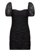 Lace Puff Sleeve Dress Black ROTATE