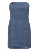 Rhinest Denim Dress Blue ROTATE