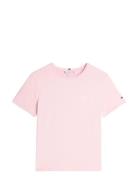 Th Script Reg C-Nk Ss Tee Pink Tommy Hilfiger