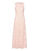 Mesh Maxi Dress Pink ROTATE