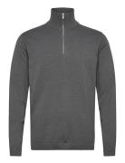 Half Zip Knit Grey Enkel Studio