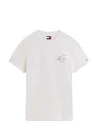 Tjm Reg Sign Backprint Ss T Ext White Tommy Jeans