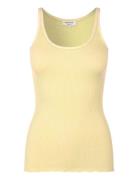Silk Top W/ Elastic Band Yellow Rosemunde