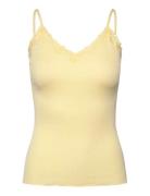 Rwbeatha Sl Regular Singlet Top Yellow Rosemunde