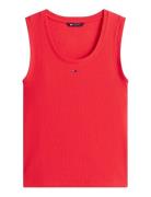 Tjw Essential Rib Tank Ext Red Tommy Jeans