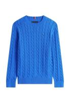 Cotton Cable Sweater Blue Tommy Hilfiger