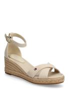 Mid Wedge Espad X Cross Beige Tommy Hilfiger