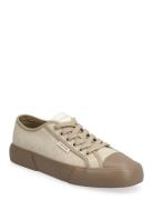 Vulc Low Laceup Aop Canvas Beige Calvin Klein