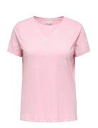 Cardanielle Life S/S O-Neck Reg Tee Jrs Pink ONLY Carmakoma