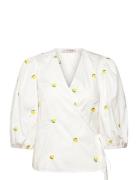 Rebekka Fruit Blouse White A-View