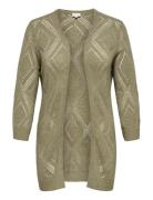 Carpamela 7/8 Open Cardigan Knt Green ONLY Carmakoma