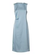 Slfchloe Slim Sl O-Neck Midi Dress Noos Blue Selected