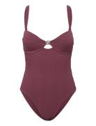 Swimsuit_Double B Burgundy BOSS