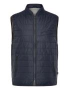 ?Light Padded Zip Through Vest Navy Lindbergh Black