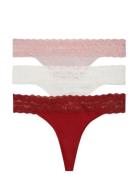 3 Pack Tanga Thong Patterned Tommy Hilfiger