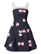 Double Sided Crepe, Off Shoulders Short Dress Pink STINE GOYA