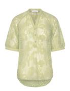 Transparent Shirt With Flowers Green Coster Copenhagen