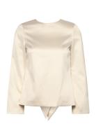 Elna Bow Detailed Top Cream Malina