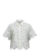 Objelena S/S Crop Top E Vip 26 White Object